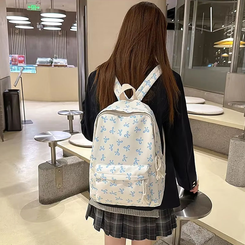 Women Bags For Gift - Mochila de Nailon Floral para Mujer,