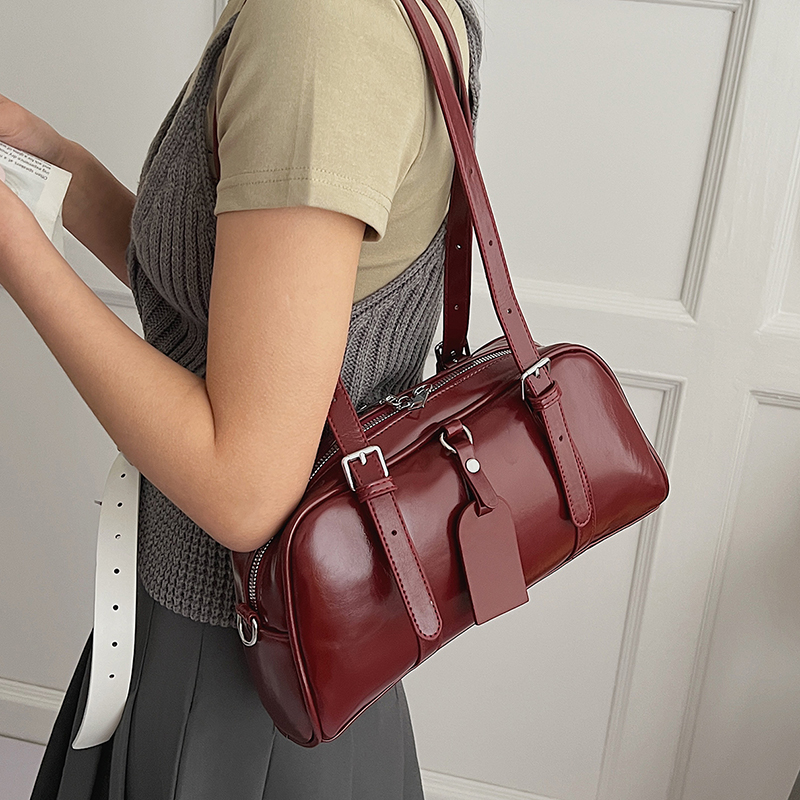 Women Bags For Airport - Bolso Boston de Piel Sintética para