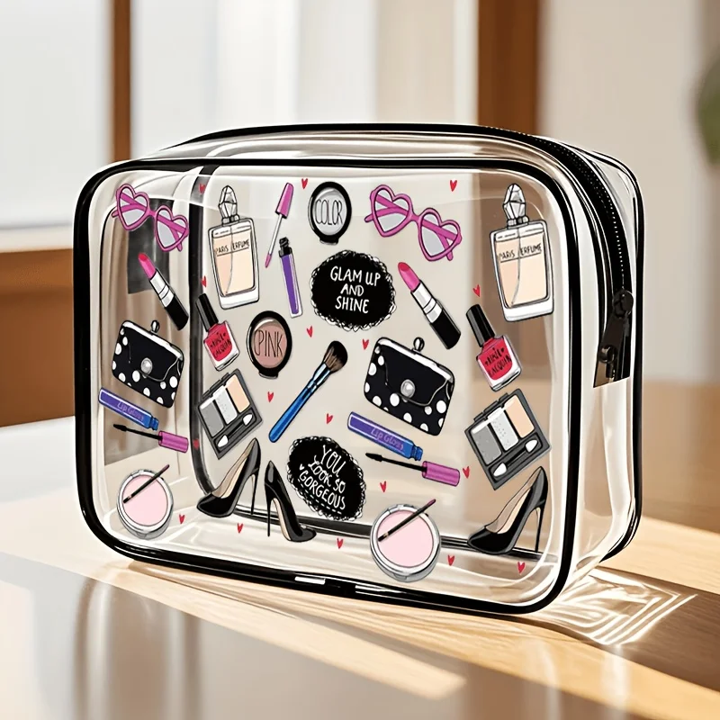 Women Bags For Airport - Bolsa de maquillaje transparente para mujer,