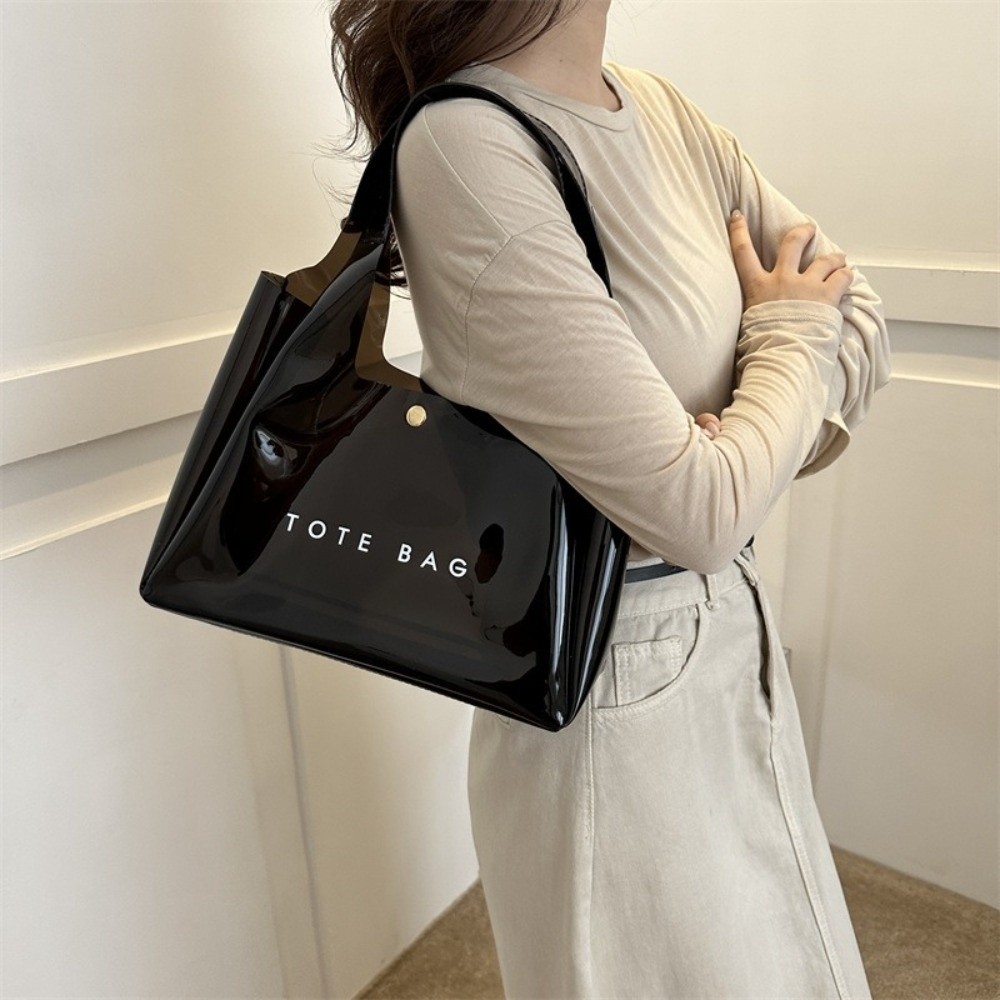 Jelly Bag Clear Pvc - Bolso de Hombro Transparente de PVC