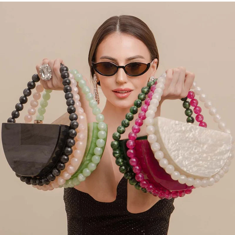 Bolso de mano de lujo con cade - Tortoiseshell Bag Acrylic reseña y precio