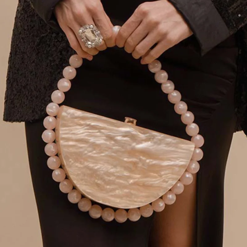 Bolso de mano de lujo con cade - Tortoiseshell Bag Acrylic reseña y precio