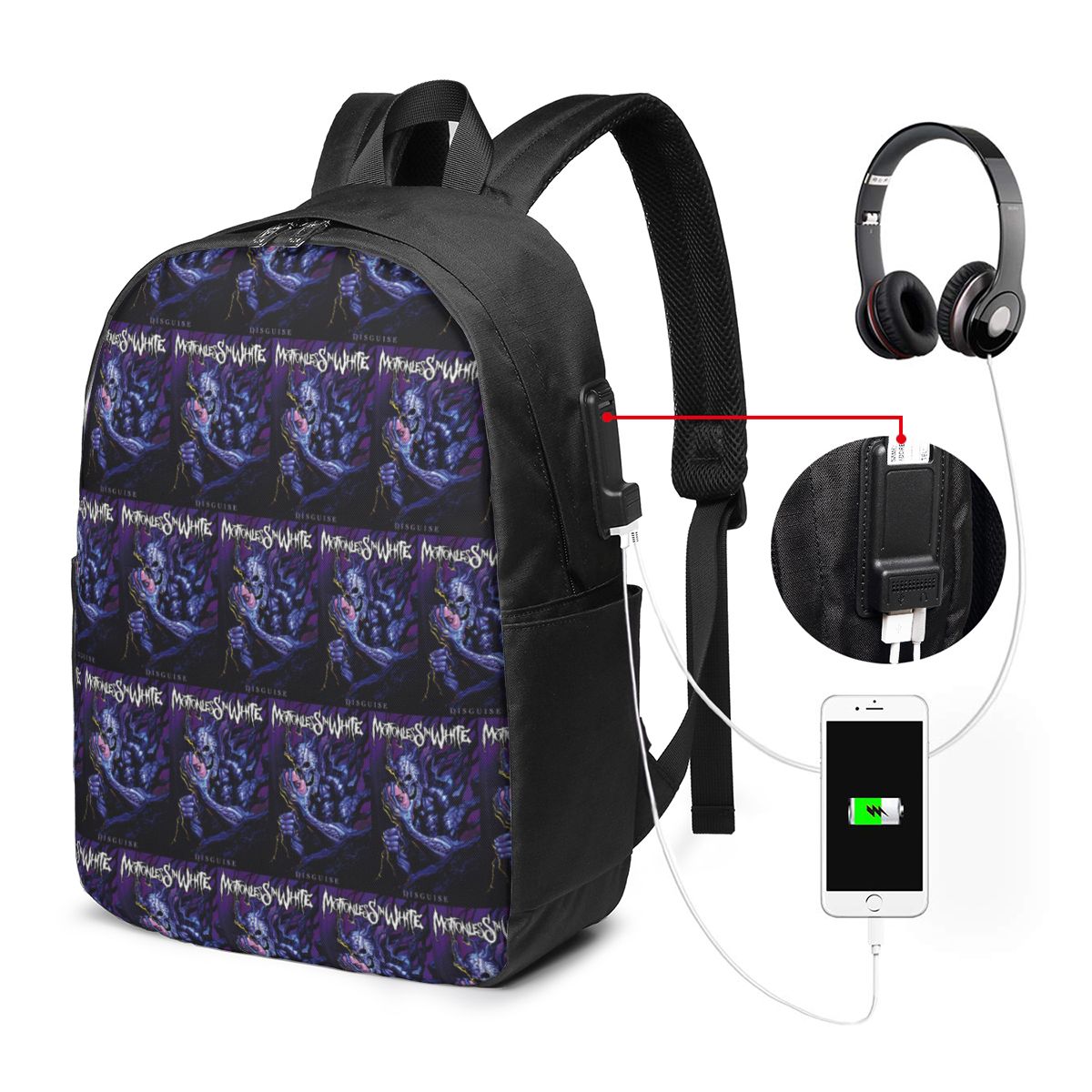 Mochila Motionless In White, b - Womens Backpack reseña y precio