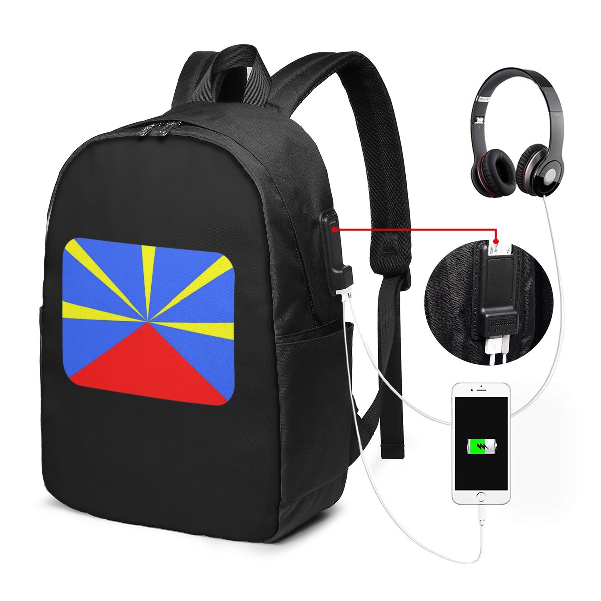 Mochila con bandera de la isla - Womens Backpack reseña y precio