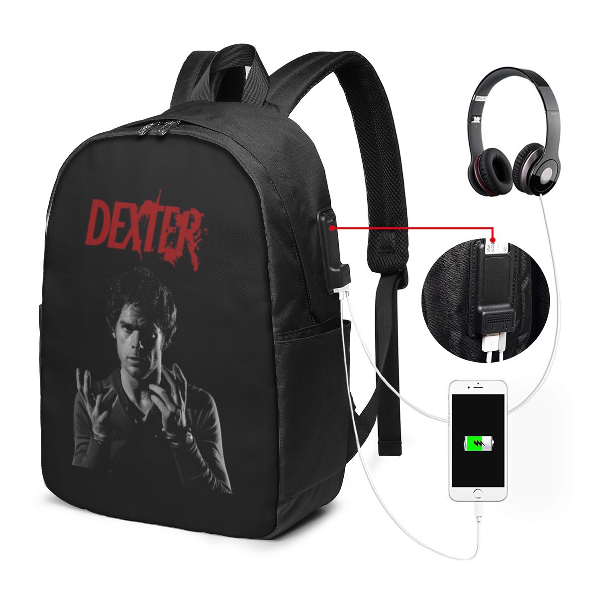 Mochila de la película Dexter  - Womens Backpack reseña y precio