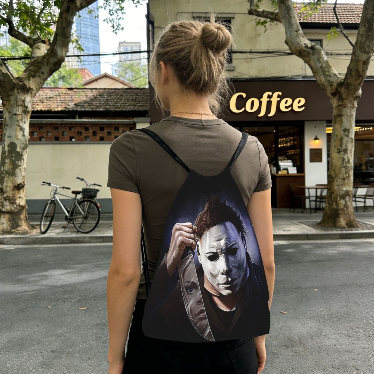 Michael Myers Mochila con cord - Women Bags Myer reseña y precio