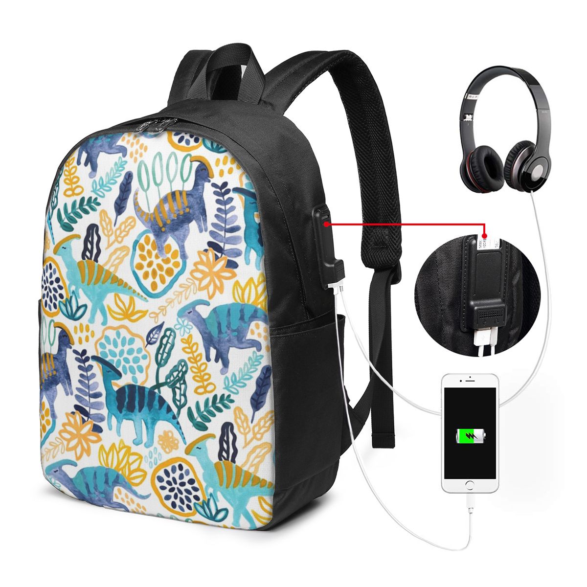 Mochila Gouache Parasaurolophu - Womens Backpack reseña y precio