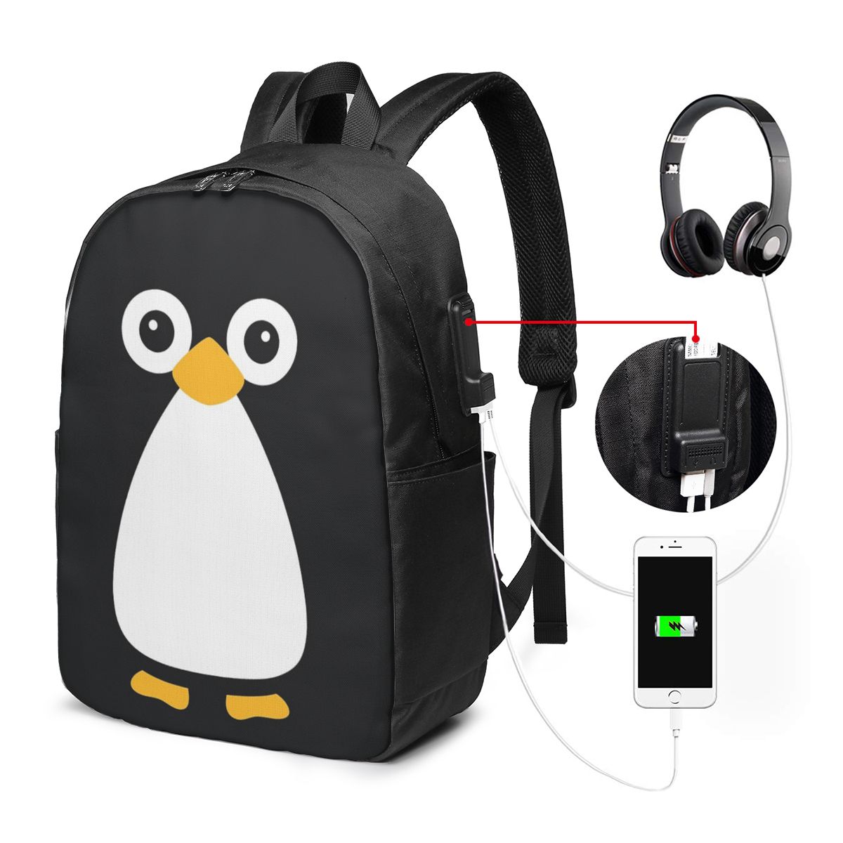 Mochila con diseño de pingüino - Womens Backpack reseña y precio